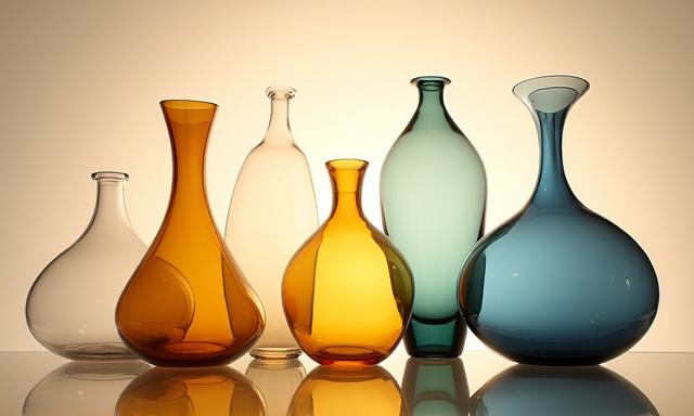 高級ホテルロビー向けの、熟練職人による手吹きガラスの花瓶